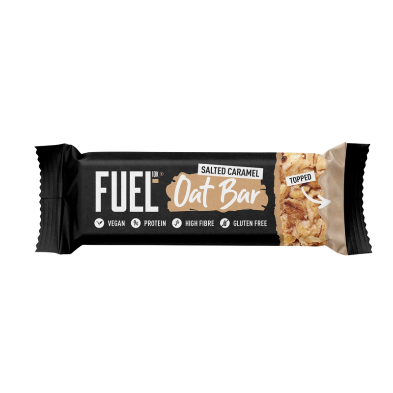 Fuel10k Salted Caramel Topped Oat bars (3 x 45g multipack) [Best Before: 19/10/2025]