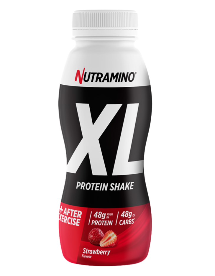 Nutramino XL Strawberry Flavour Protein Shake 475ml - Case of 12 [Best Before: 04/08/2025]