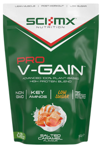 Sci-MX Nutrition Salted Caramel flavour Pro V-GAIN Vegan Protein Powder 900g