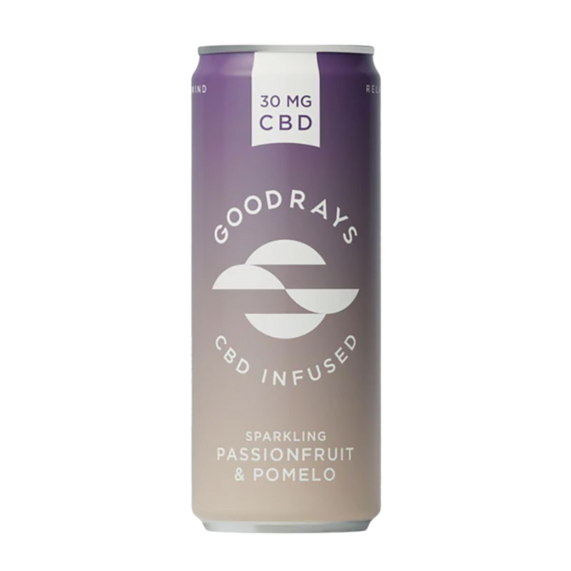 Goodrays Passion Fruit & Pomelo CBD Drink (4 x 250ml multipack)