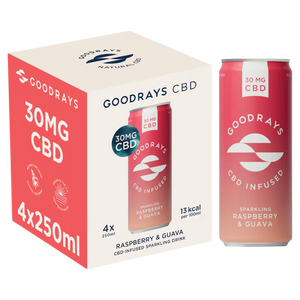 Goodrays Raspberry & Guava CBD Drink (4 x 250ml multipack)