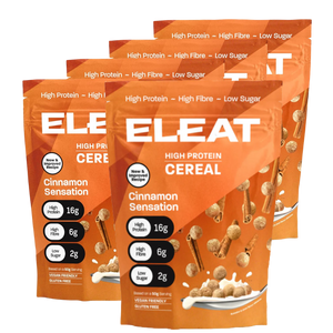 ELEAT Cinnamon Sensation High Protein Cereal 250g  - Case of 5 [Best Before: 22/01/2026]