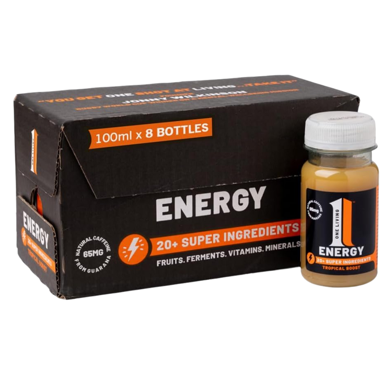 OneLiving Energy Tropical Boost Health Shots 100ml - Case of 8