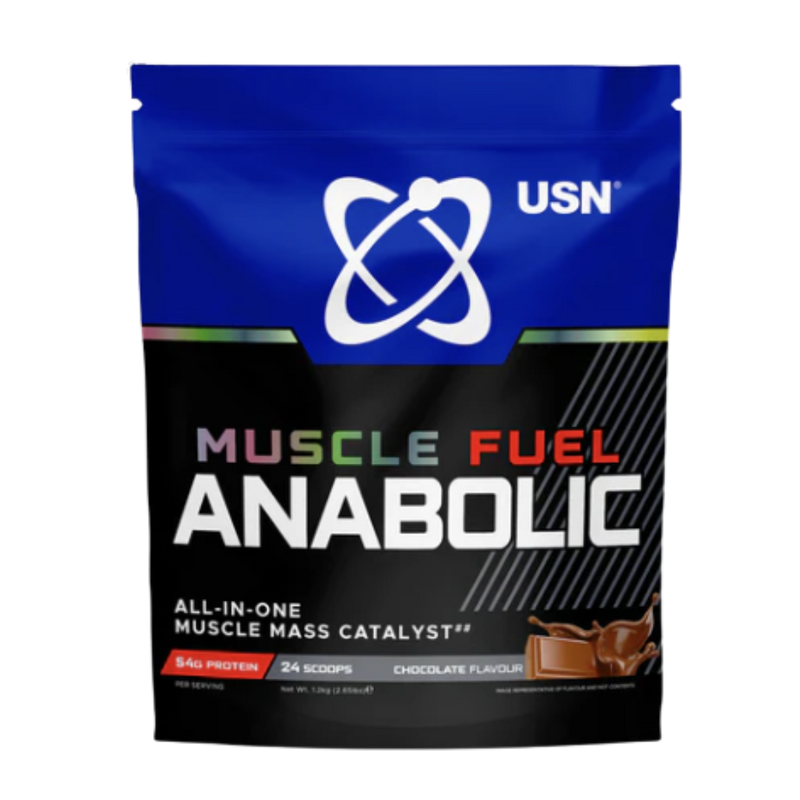 USN Anabolic Chocolate flavour Muscle Fuel 1.2kg [Best Before Date: 27/08/2025]