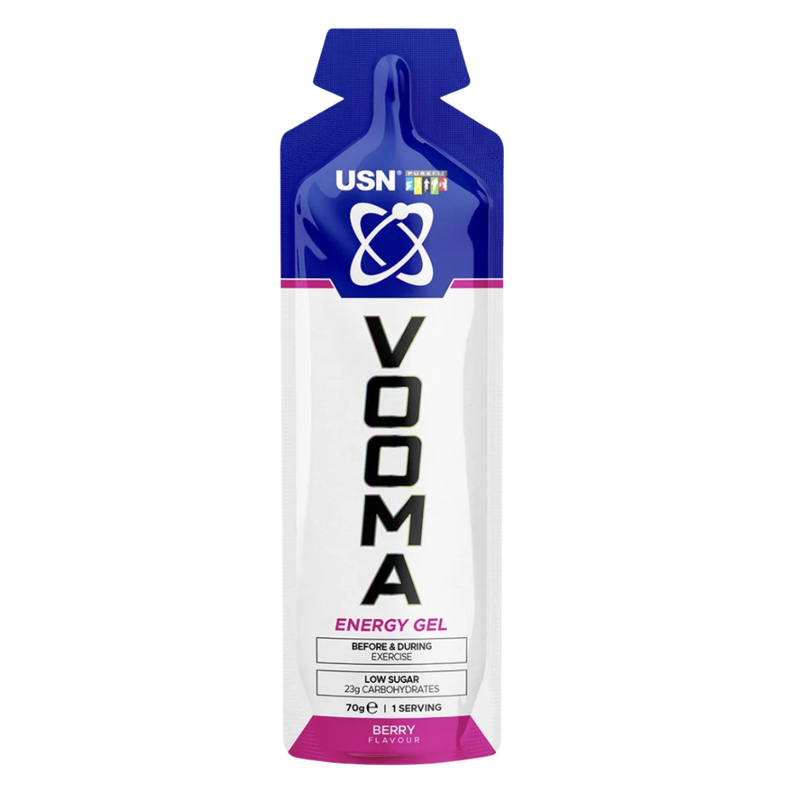 USN Vooma Energy Gel Berry 70g - Case of 20 [Best Before: 30/09/2025]