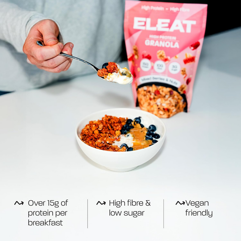 ELEAT Mixed Berries Protein Granola 300g - Case of 5 [Best Before: 18/02/2026]