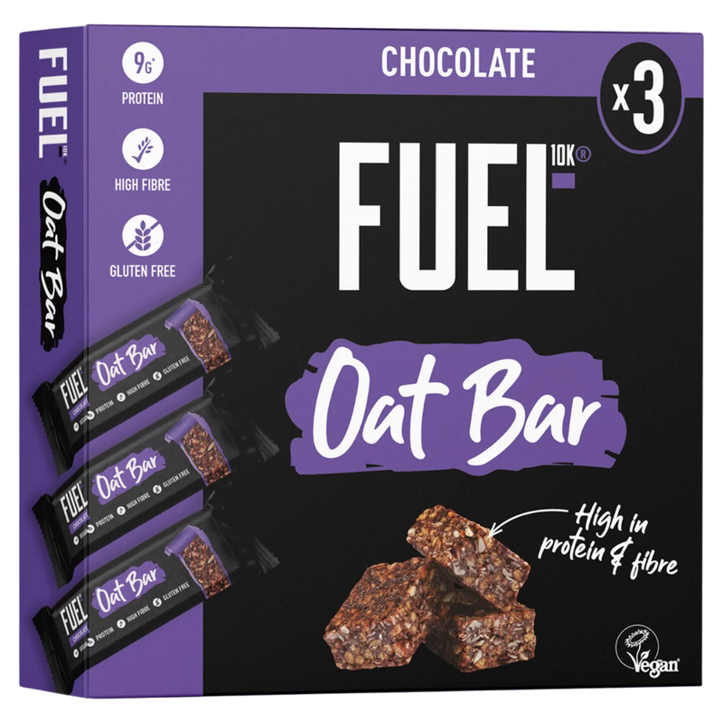 Fuel10K Protein Chocolate Oat Bar - 3 x 45g Multipack [Best Before: 19/10/2025]