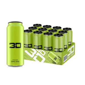 3D Energy Drink Green (Citrus Mist) 473ml - Case of 12