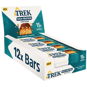 Trek Choc Caramel Low Sugar Protein bar 55g - Case of 12