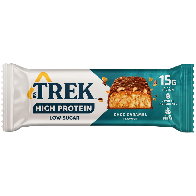 Trek Choc Caramel Low Sugar Protein bar 55g - Case of 12
