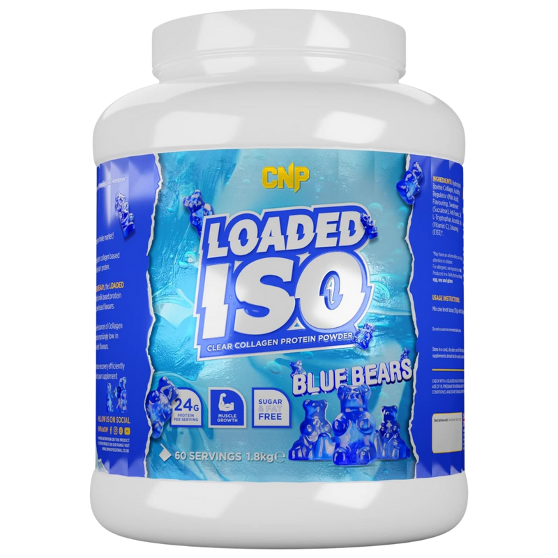 CNP Loaded ISO Blue Bears Clear Collagen Protein Powder 1.8kg