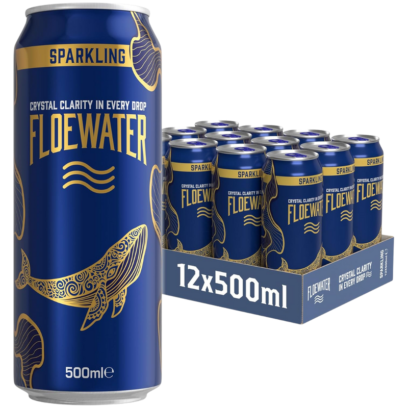 Floewater Ultrafiltered Sparkling Water 500ml - Case of 12 [Best Before: 06/11/2025]