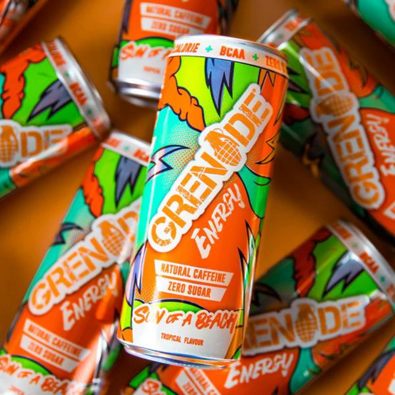 Grenade Sun Of A Beach Tropical Flavour Energy Drink 330ml [Best Before: 28/02/2025]