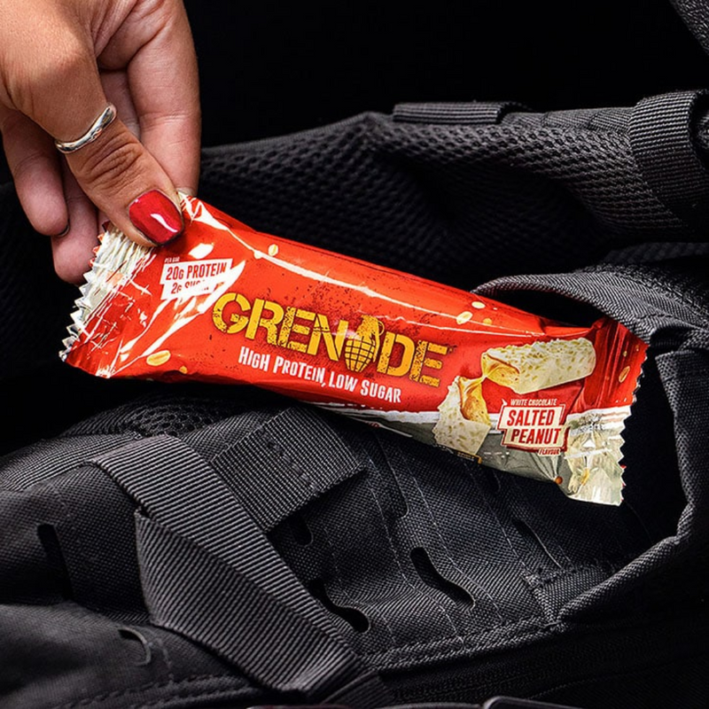 Grenade White Chocolate Salted Peanut Protein Bar 60g - Case of 12 [Best Before: 31/01/2026]
