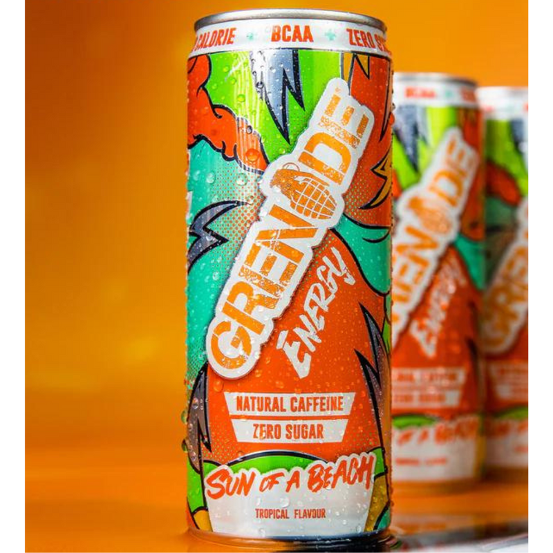 Grenade Sun Of A Beach Tropical Flavour Energy Drink 330ml [Best Before: 28/02/2025]