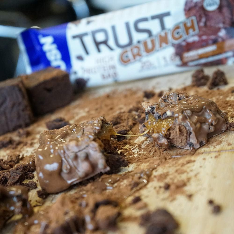 USN Trust Crunch Fudge Brownie Flavour High Protein Bar 60g - Case of 12 [Best Before Date: 31/07/2025]