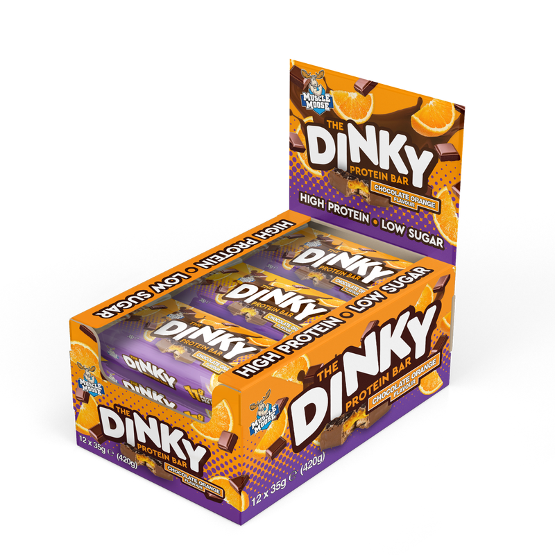 Muscle Moose The Dinky Protein Bar Chocolate Orange Flavour Bar 35g - Case of 12