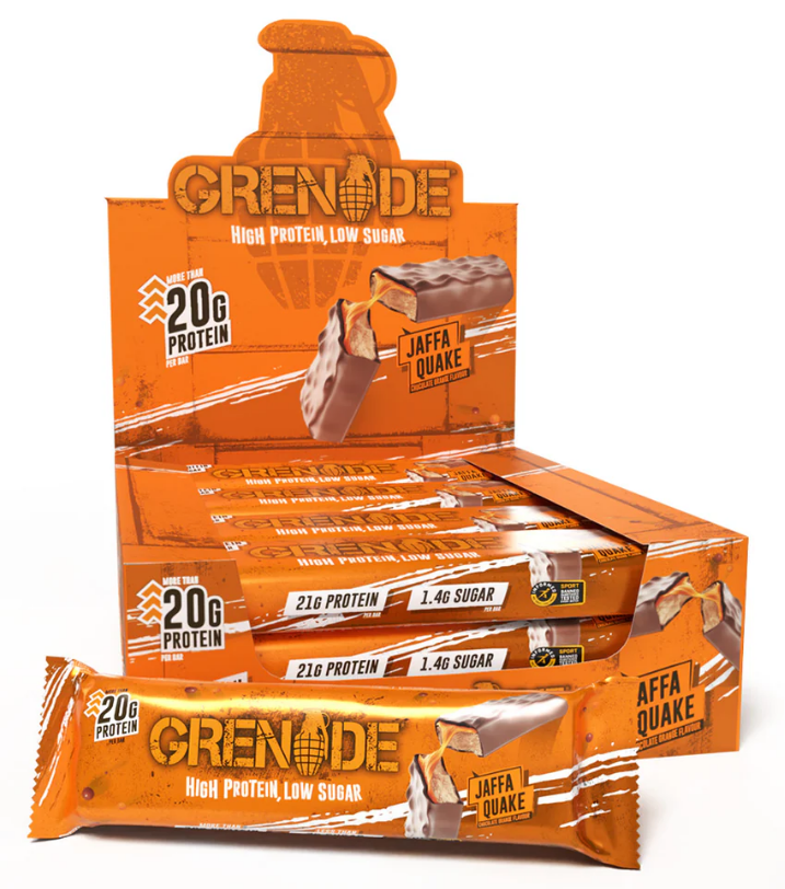 Grenade Jaffa Quake Protein Bar 60g - Case of 12 [Best Before: 31/07/2026]