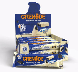 Grenade Oreo White Chocolate Flavour Protein bar 60g - Case of 12 [Best Before: 05/11/2025]