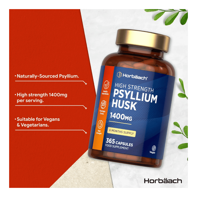 HU Psyllium Husk 1400mg 365 Vegan Capsules