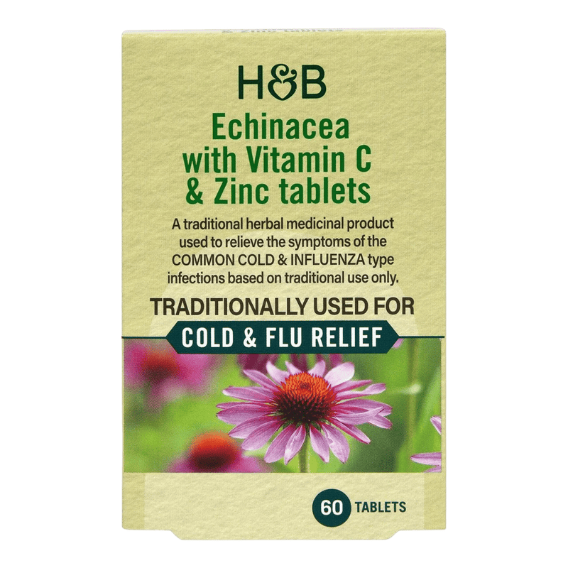 Holland & Barrett Echinacea with Vitamin C & Zinc 60 Tablets