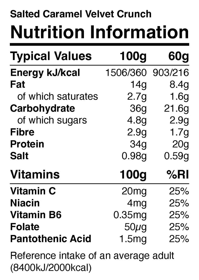 NutriFX Workfit Power Protein bar Salted Caramel flavour (4 x 60g multipack) [Best Before: 12/08/2025]