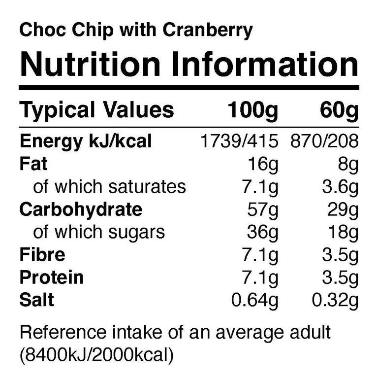 NutriFX Workfit Chocolate Chip with Cranberry Spark Bites (5 x 50g multipack) [Best Before: 03/12/2025]