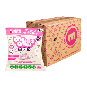 Freedom Confectionery Pink & White Vanilla Marshmallows 100g - Case of 10