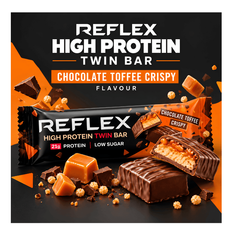 Reflex Protein Twin Bar - Toffee Crispy - 12 Pack
