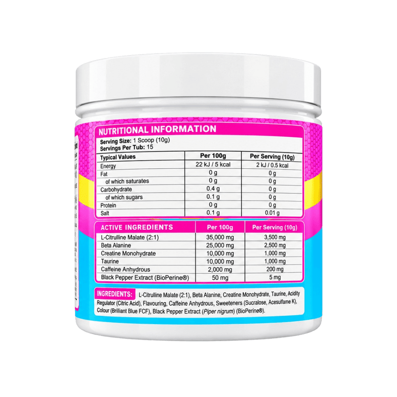 Naughty Boy Pre-Workout Candy Bubblegum - 15 Servings