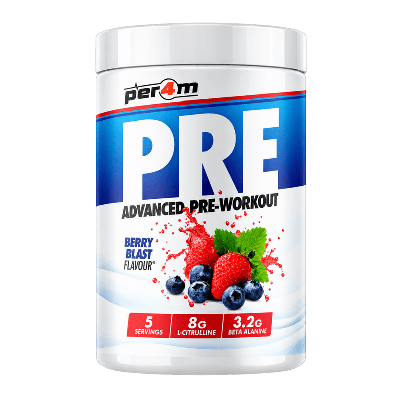Per4m Pre Workout Stim 95g MINI (Berry Blast)