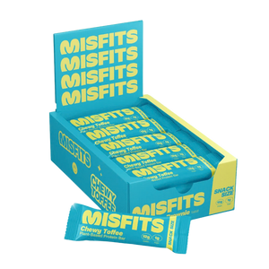 Misfits Chewy Toffee SNACK-SIZE Protein bar 40g - Case of 15