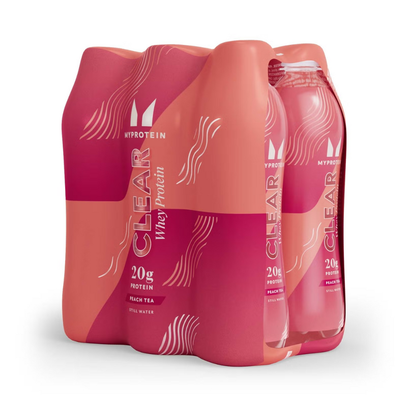 MyProtein Peach Tea flavour Clear Whey Protein Drink 500ml - Case of 6 [Best Before: 04/02/2025]