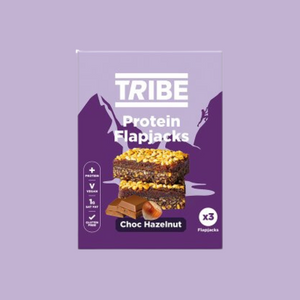 Tribe Choc Hazelnut Protein Flapjacks (3 x 38g Multipack) [Best Before: 03/08/2025]