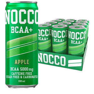 NOCCO Apple Flavour BCAA+ Drink 330ml - Case of 12 [Best Before: 28/04/2026]
