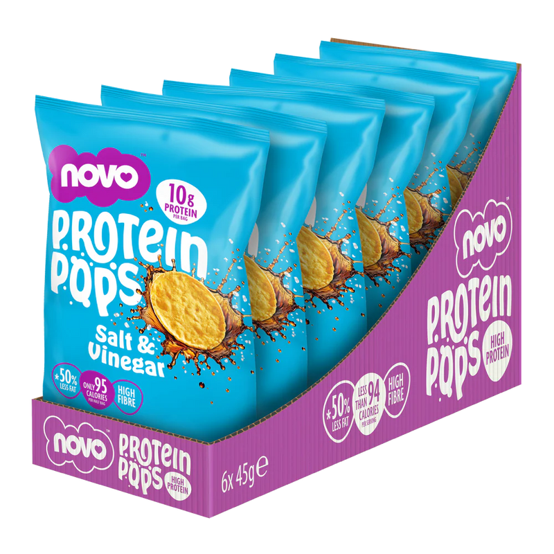 Novo Nutrition Salt & Vinegar Protein Pops 45g - Case of 6