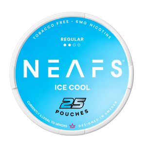 NEAFS Ice Cool Regular Nicotine Pouches 8mg – 25 Pouches