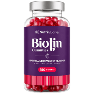 NutriQuarter Biotin 5000ug Gummie Strawberry 150s