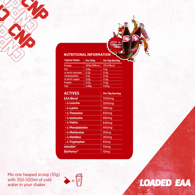 CNP Loaded EAA Cherry Cola Bottles 300g (30 servings)