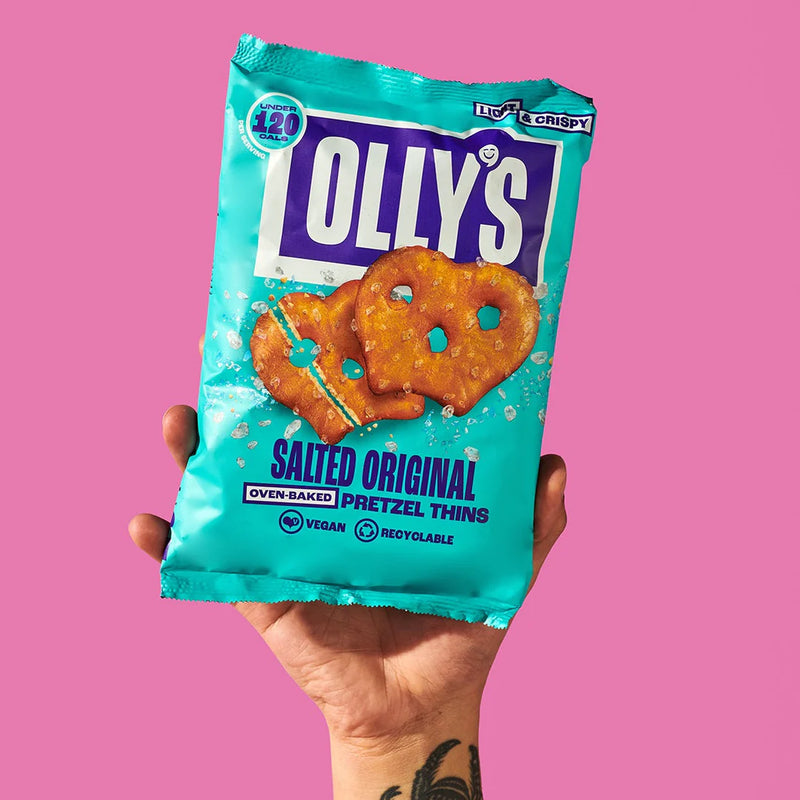 Olly's Salted Original Pretzel Thins 35g - Case of 10