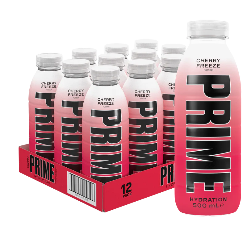 Prime Hydration Drink Cherry Freeze Flavour 500ml - Case of 12 [Best Before: 31/12/2024]