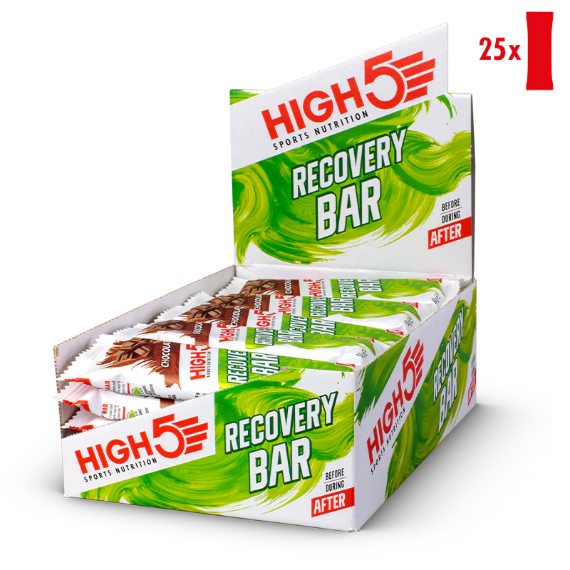 High5 Sports Nutrition Chocolate Recovery bar 50g - Case of 25 [Best Before: 10/04/2025]