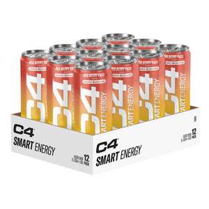 C4 Red Berry Yuzu Flavour Smart Energy Drink 330ml - Case of 12