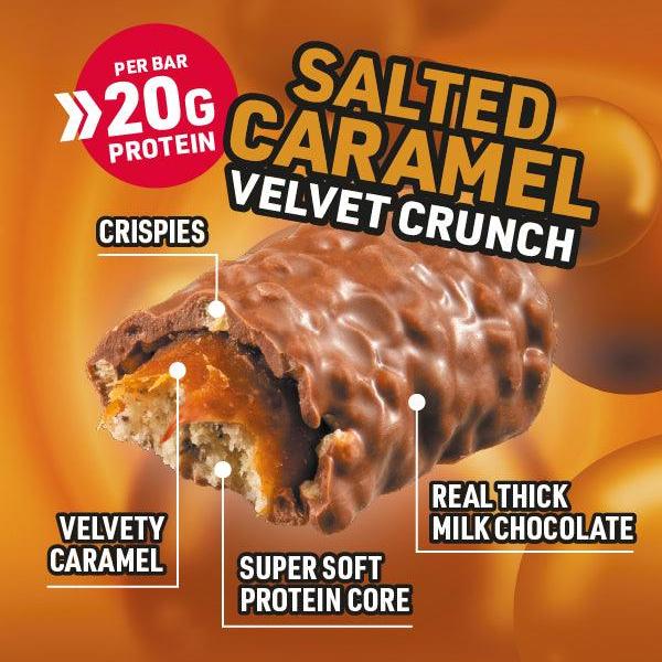 NutriFX Workfit Power Protein bar Salted Caramel flavour (4 x 60g multipack) [Best Before: 12/08/2025]