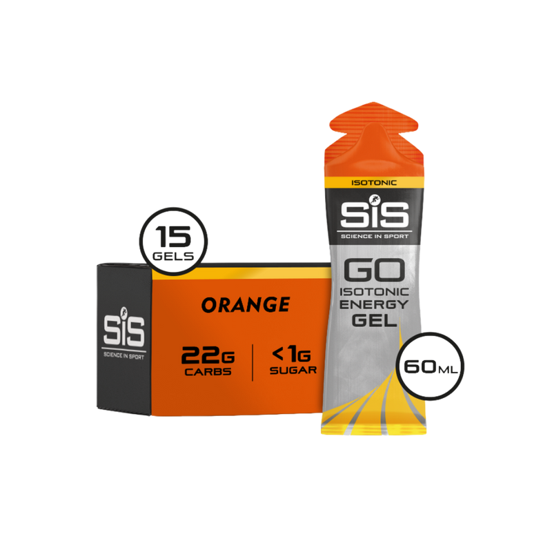 SIS Science In Sport Go Isotonic Energy Gel Orange 60ml - Case of 15 [Best Before: 30/04/2026]