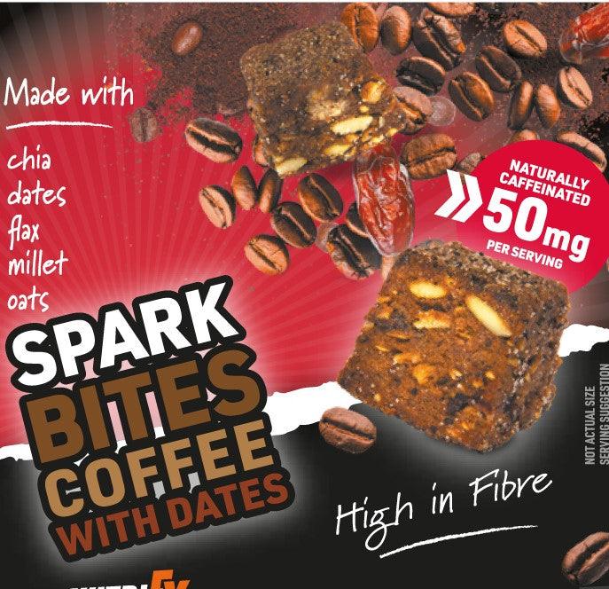 NutriFX Workfit Roast Coffee with Date Flavour Spark Bites (5 x 50g multipack) [Best Before: 03/12/2025]