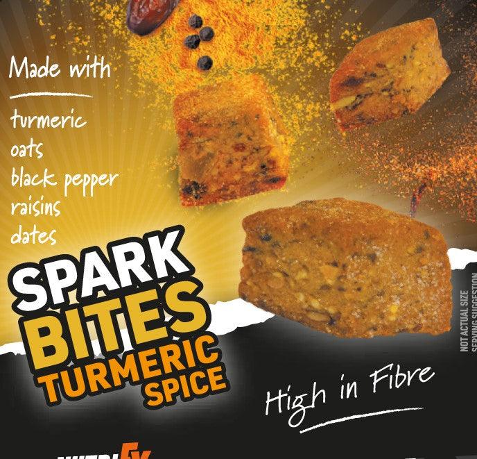 NutriFX Workfit Turmeric Spice Spark Bites (5 x 50g multipack) [Best Before: 03/12/2025]
