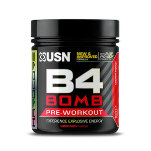 USN B4 Bomb Pre-Workout Powder Cherry Punch 180g [Best Before: 27/06/2026]