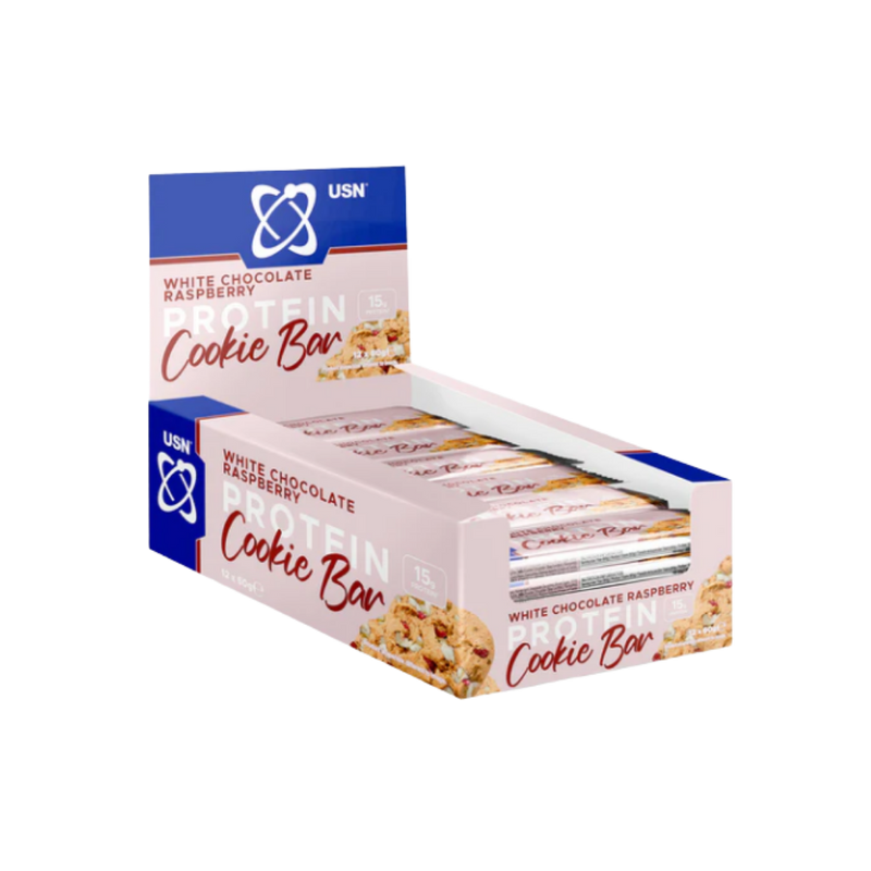 USN Trust White Chocolate Raspberry Cookie Bar 60g - Case of 12 [Best Before: 21/07/2026]