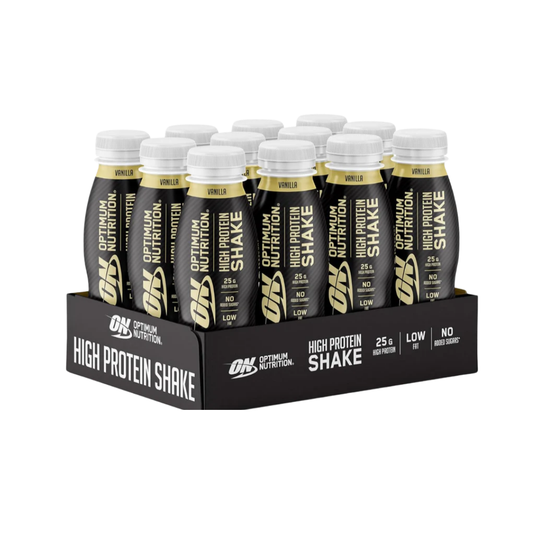 Optimum Nutrition Vanilla Flavour High Protein Shake 330ml - Case of 12